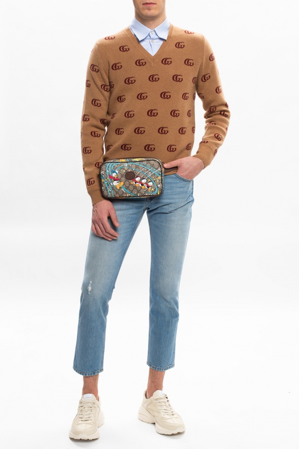 Wool sweater with logo Gucci - SchaferandweinerShops Japan